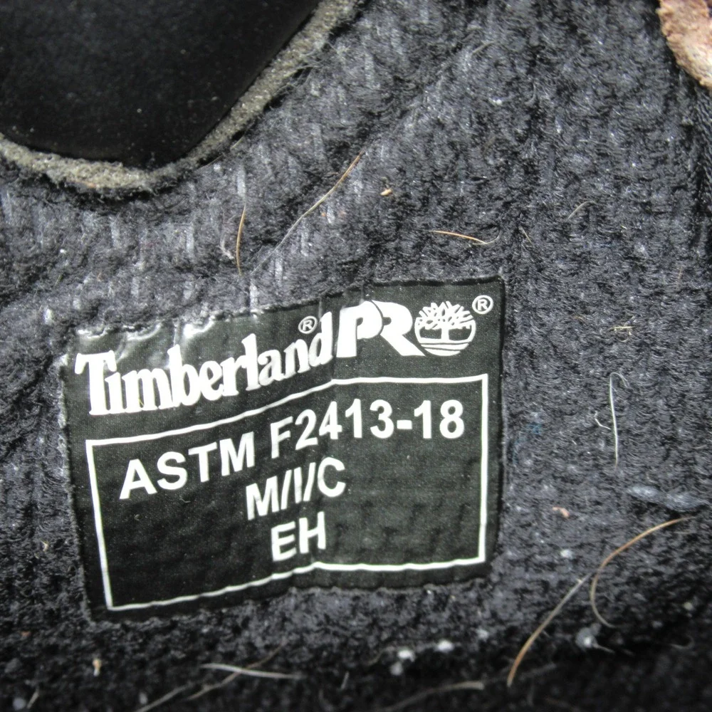 Timberland PRO‎ Mens Boots 9M Brown Leather Pit Boss Composite Toe Work Logger